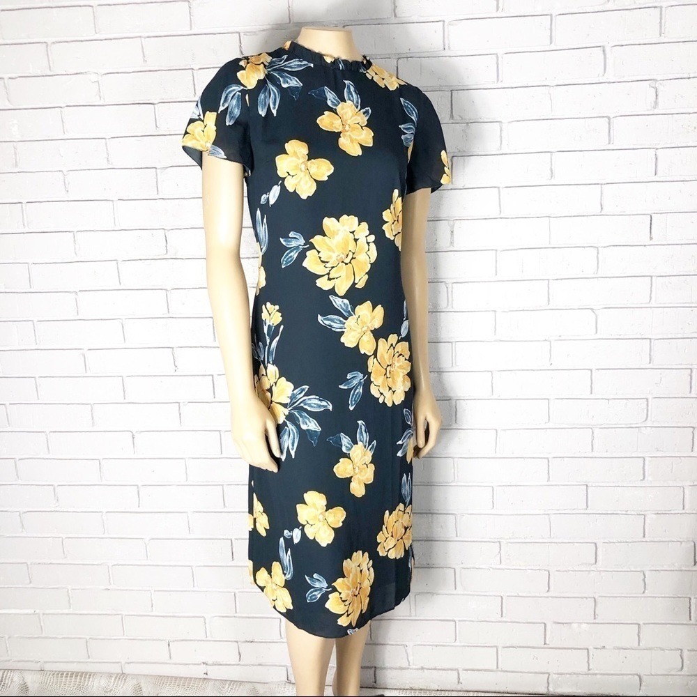 Paper Crown Indigo Bloom Floral Angeline‎ Dress